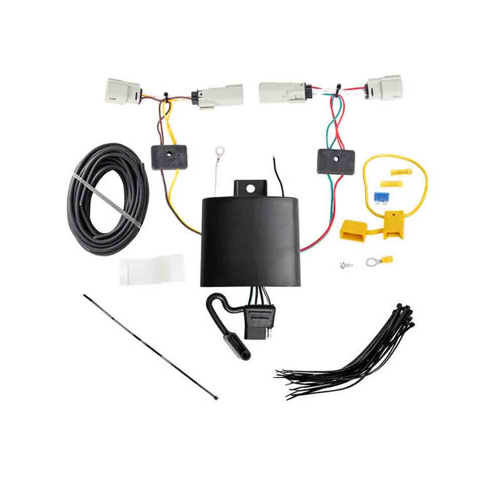 T-One T-Connector Harness, 4-Way Flat, w/Circuit Protected ModuLite HD Module fits Select Ford Edge Except Titanium Models