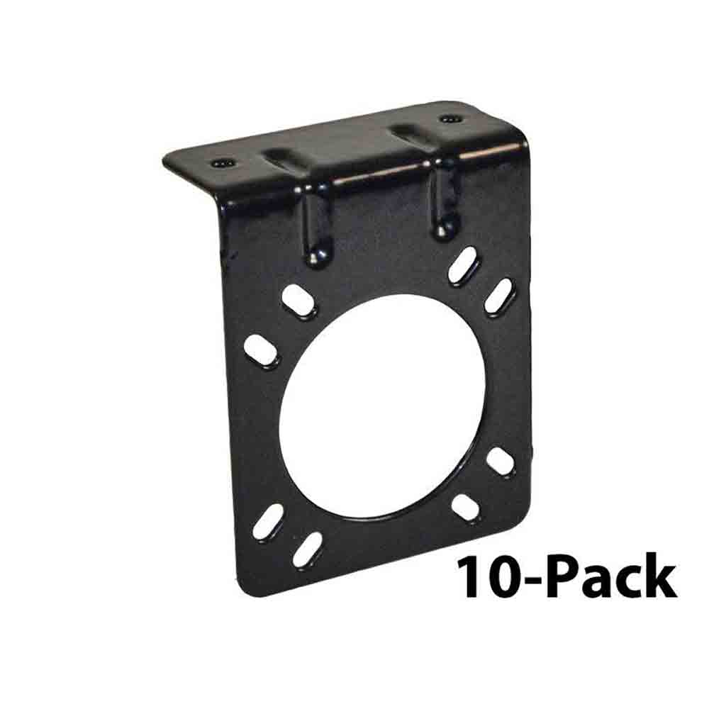 7-Way Socket Mounting Brackets - 10-Pack