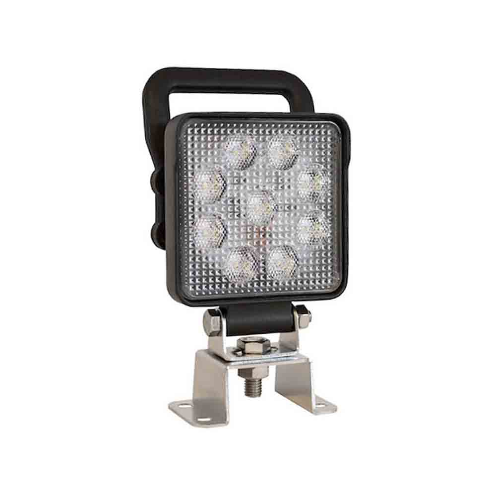4 Inch Square LED Flood Light with Built-In Switch & Handle