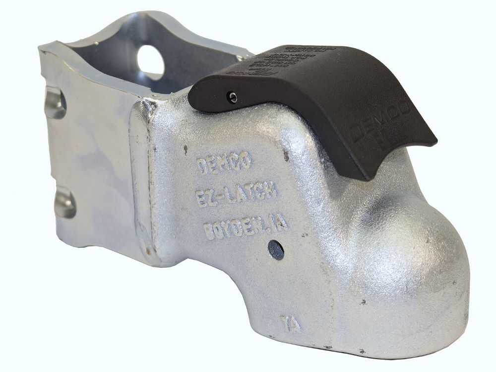 Demco EZ-Latch Adjustable 2 Bakk Inch Trailer Coupler - 10,000 lbs. Capacity, 3 Inch Channel Mount