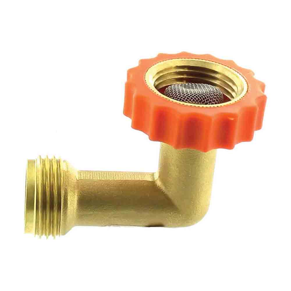 90 Degree Brass Hose Elbow - Plumbing