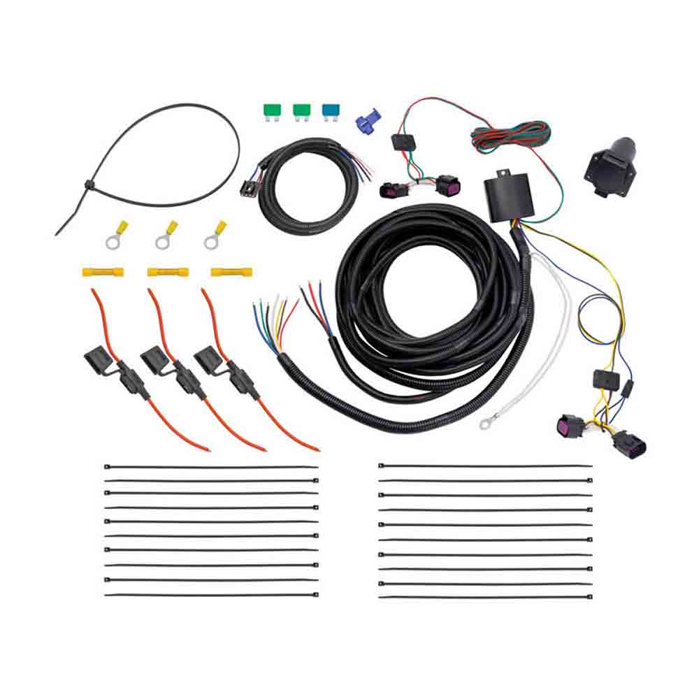 Tow Harness, 7-Way Kit for Lights and Brake Controller fits Select Ram ProMaster 1500, 2500, 3500 Models