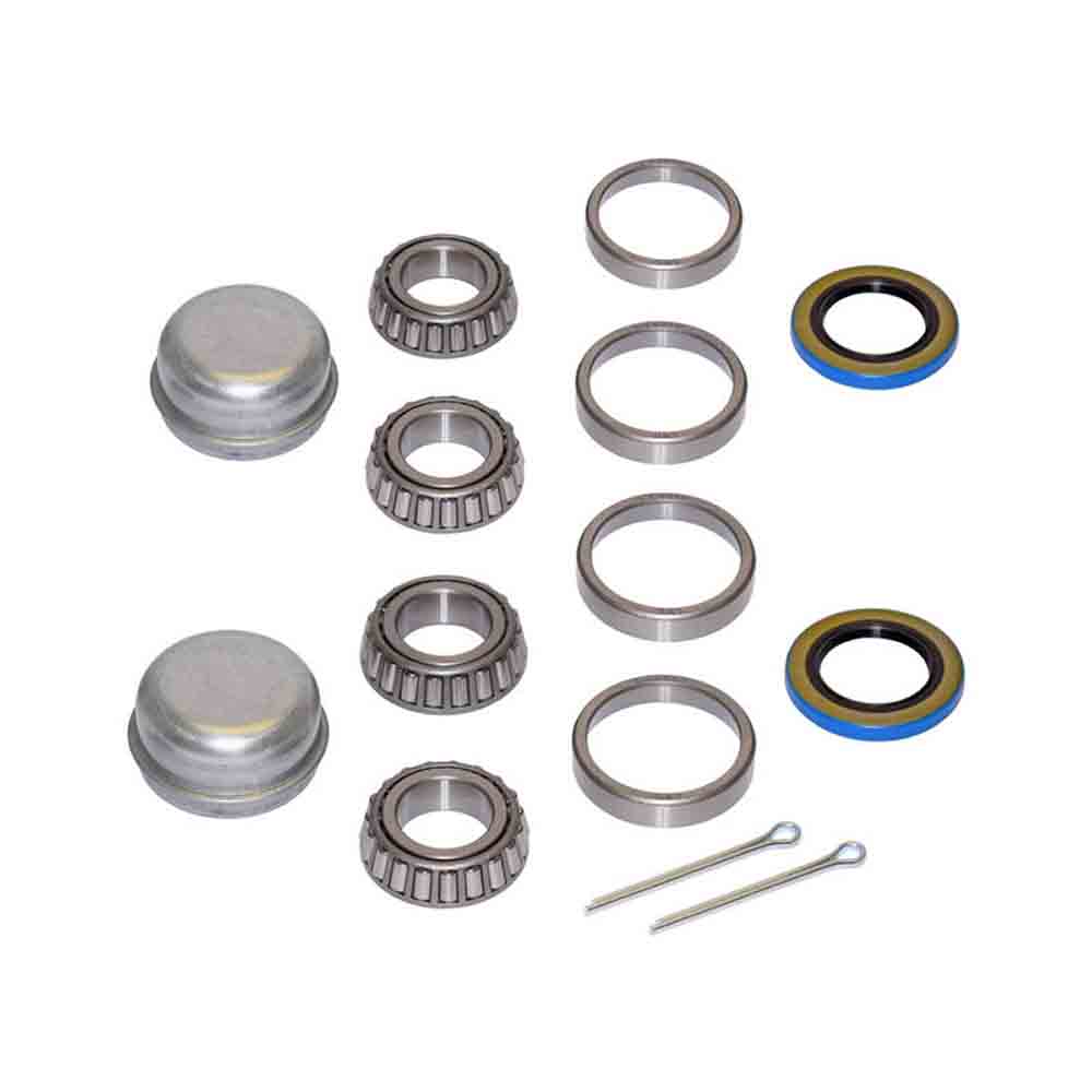 Pair Of Trailer Bearing Repair Kits For 1 Inch Straight Spindles - 2 Sets
