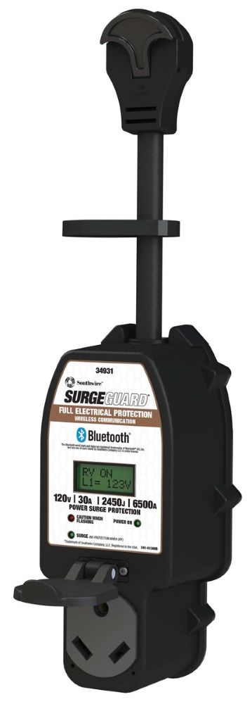 Southwire Surge Guard (34391) 30 Amp Portable RV Side Electrical Protection - 120 volt, 2450 Joules   