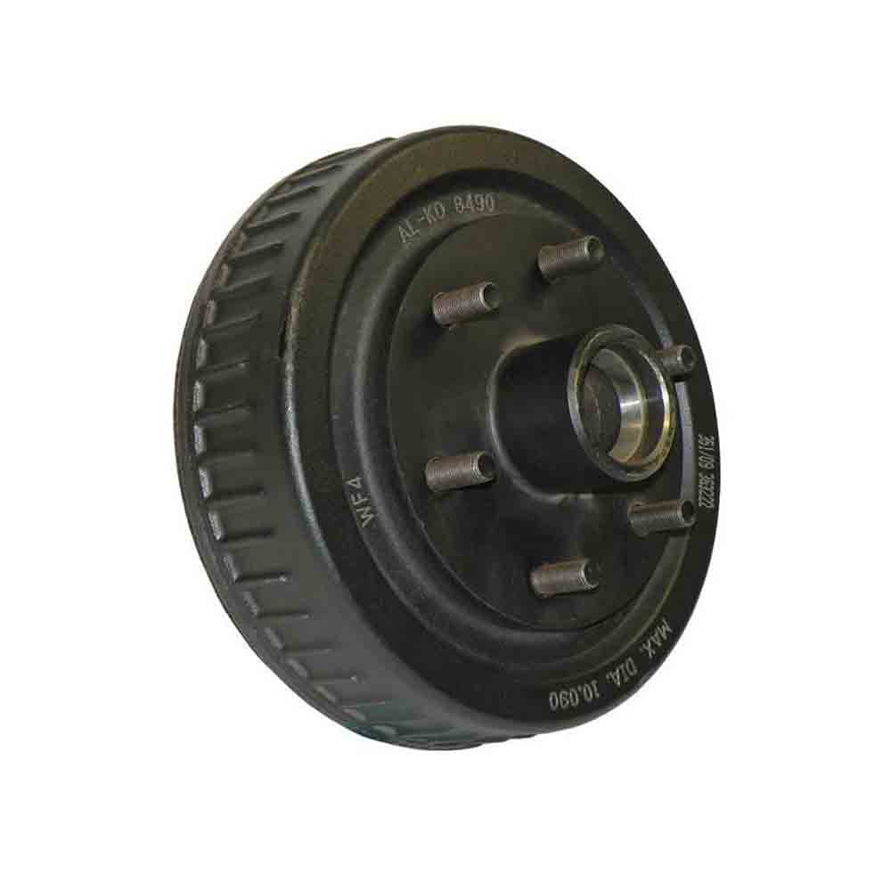 Trailer Hub and Drum - 6 on 5-1/2" Bolt Circle, 1750lb Capacity, for Tapered Spindle - 10" Spindle