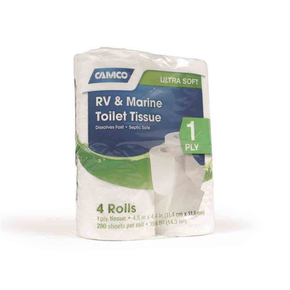 RV Toilet Tissue - 4 Rolls - 280 Sheets