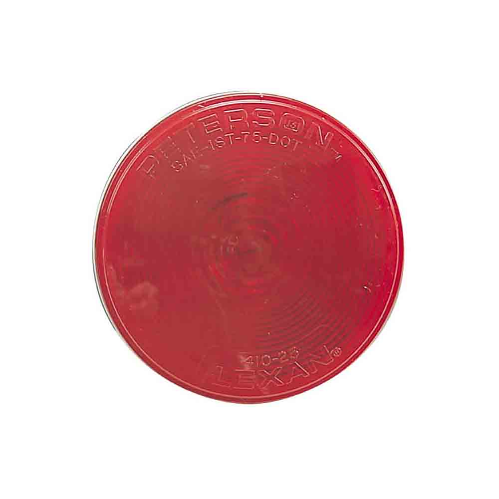 4 Inch Round Trailer Tail Light - Red