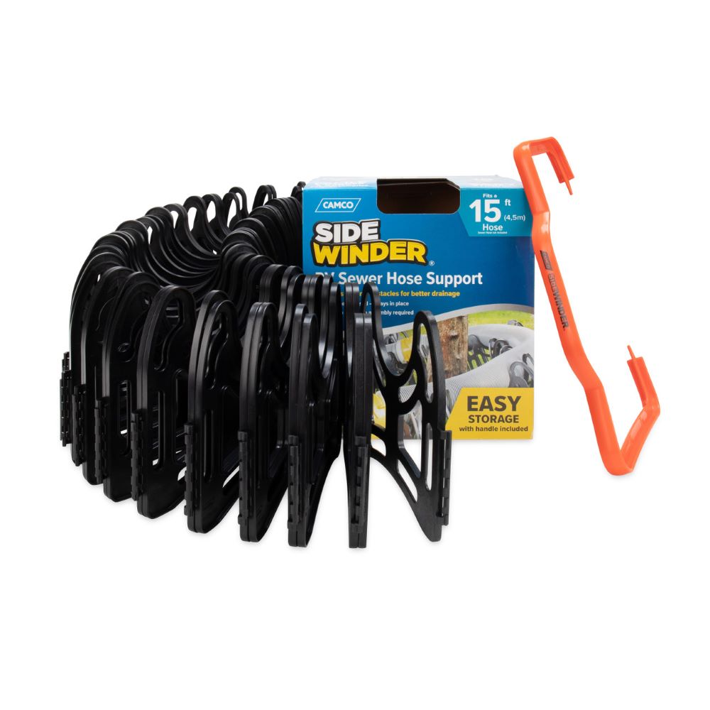 Camco Sidewinder RV Sewer Hose Support, 15 Feet, Telescoping