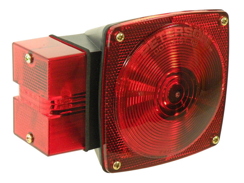 Submersible Square Trailer Tail Light - Left