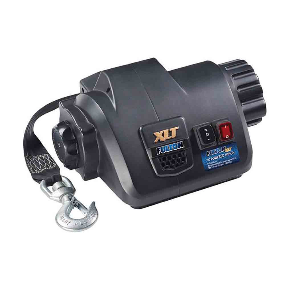 Fulton XLT Marine Trailer Winch, Powered, 10,000 lbs. Capacity, 15 ft. Strap