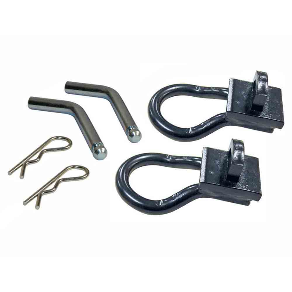 Safety Chain Bracket Kit for Fifth Wheel Rails