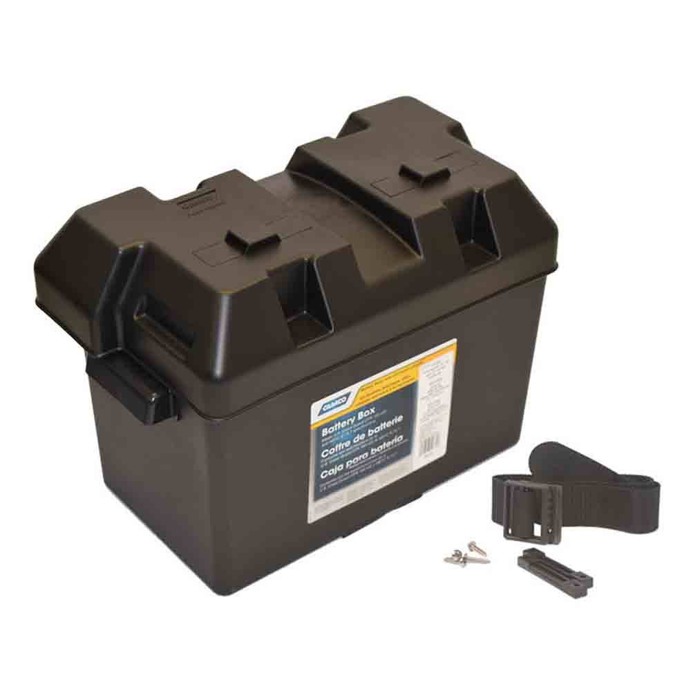 Battery Box - Large RV Style with Lid and Strap