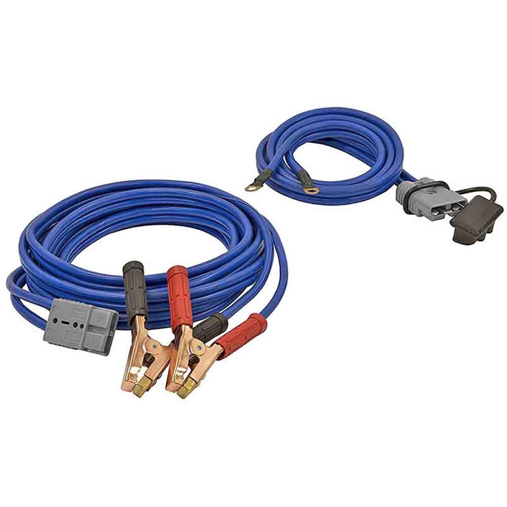 25 Foot Booster Cables with Grey Plug-In Connectors