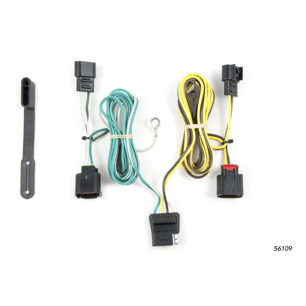 Custom Wiring Harness, 4-Way Flat, fits 2012-2020 Dodge Journey without LED Lights (No PHEV Models) (Replaced RE-61052)