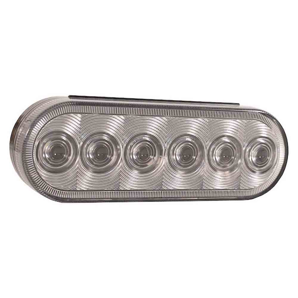 Buyers Products 6 Inch Clear Oval Backup Light With 6 LEDs