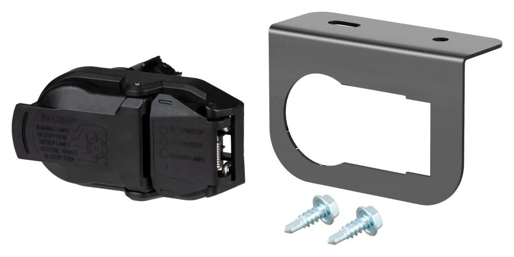 OEM Replacement Dual-Output 7 & 4-Way Connector (Plugs into Any USCAR) With Bracket