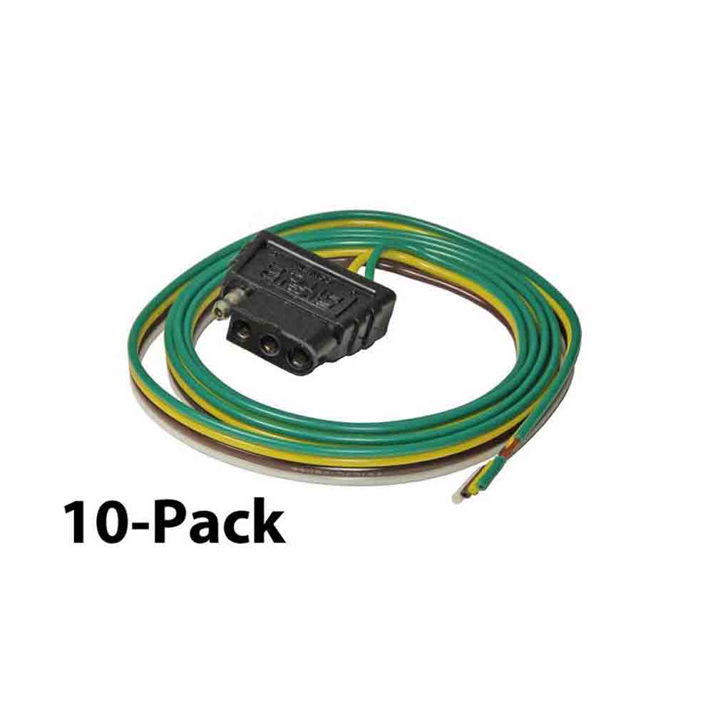48 Inch 4-Flat Car End Connector - 10-Pack