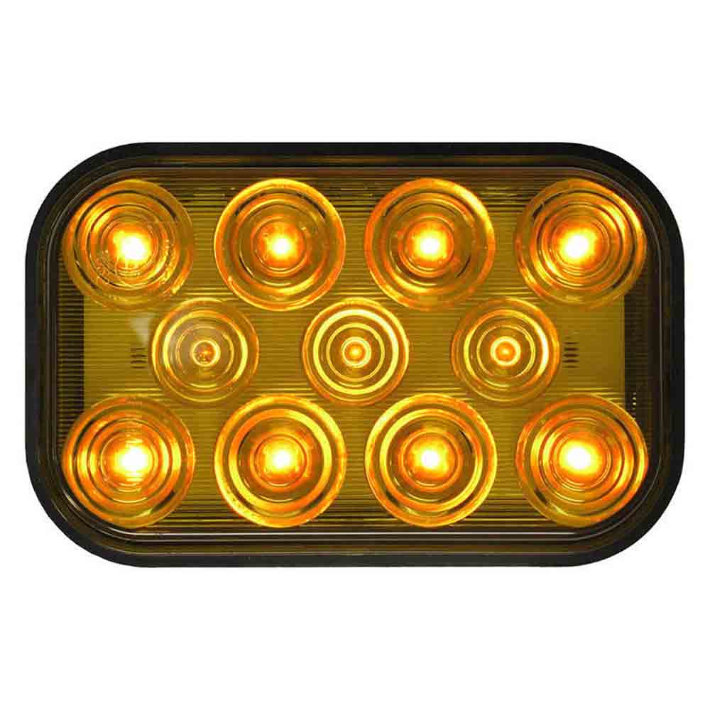Rectangular LED Rear Direction Indicator Lamp - Amber