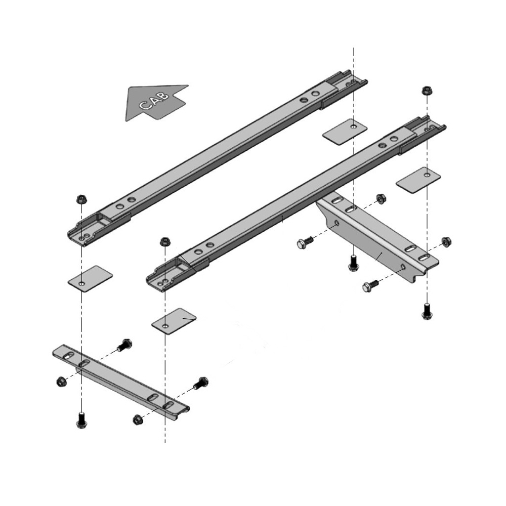 Demco 5th Wheel UMS Frame Mounting Bracket Kit Fits Select Chevrolet Silverado & GMC Sierra 2500 HD/3500 HD - Long Bed (8' Box) Only