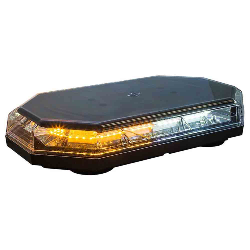 Hexagonal Flashing Amber Mini Light Bar (Magnetic Mount)