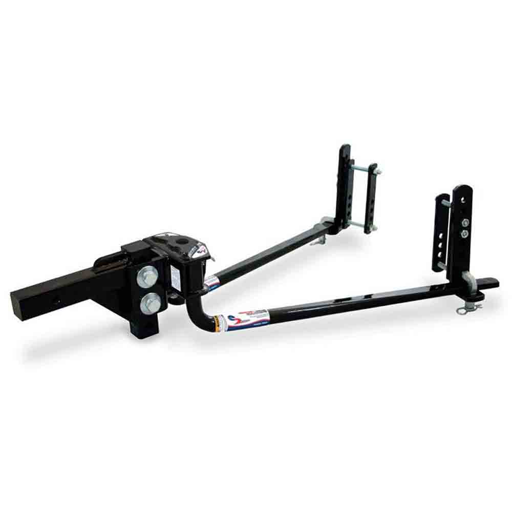 FastWay e2 Round Bar Style Weight Distribution Kit with Sway Control - 6,000 lbs. Tow Capacity, 600 lbs. Tongue Weight