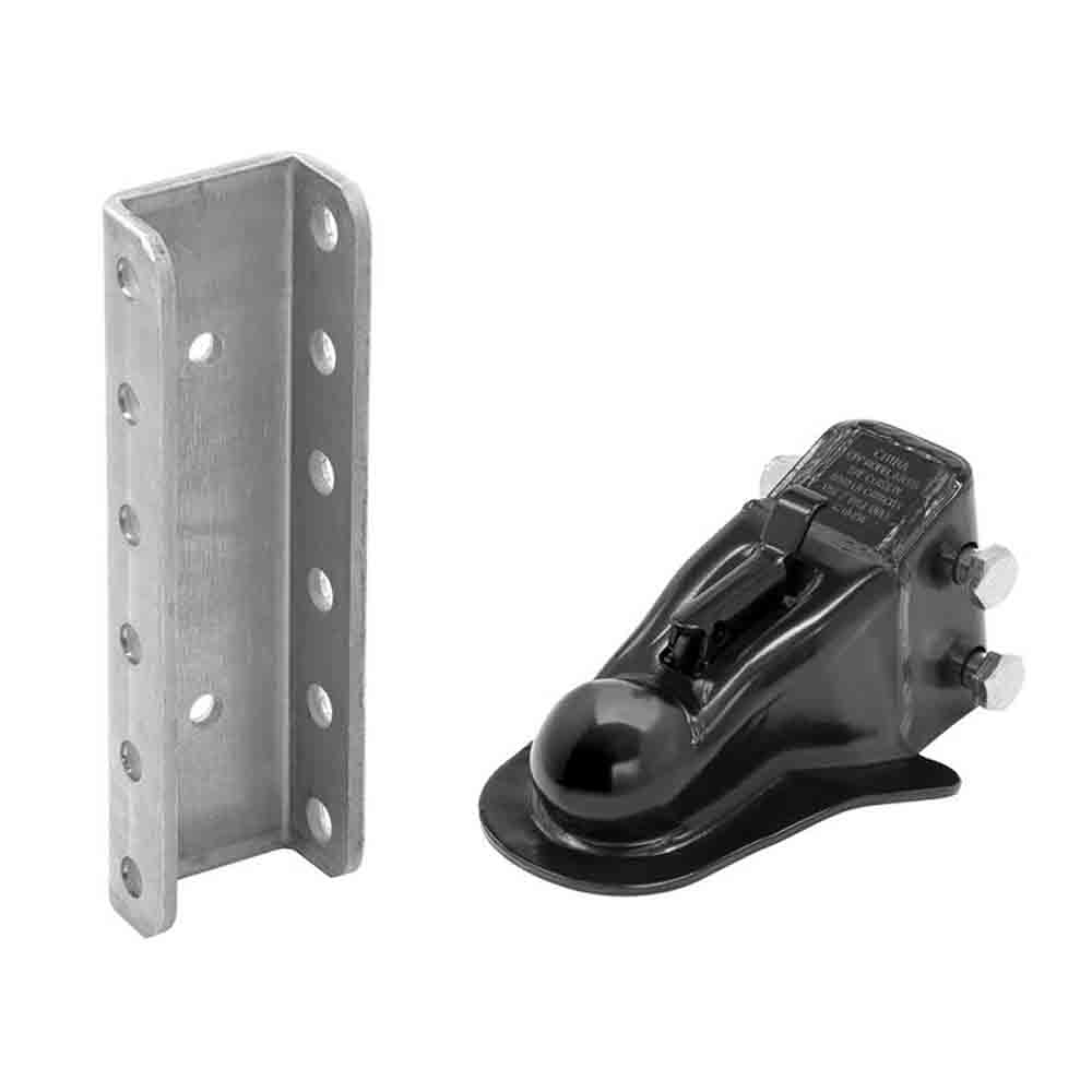 2 Inch Adjustable Stamped Coupler with Channel and Hardware