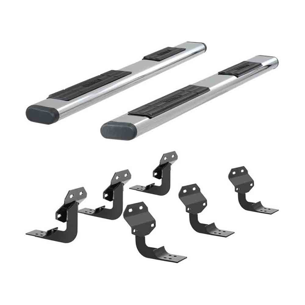 Select F-150, F-250 SD, F-350 SD, F-450 SD, F-550 SD Models Aries 6 Inch Oval Side Bars