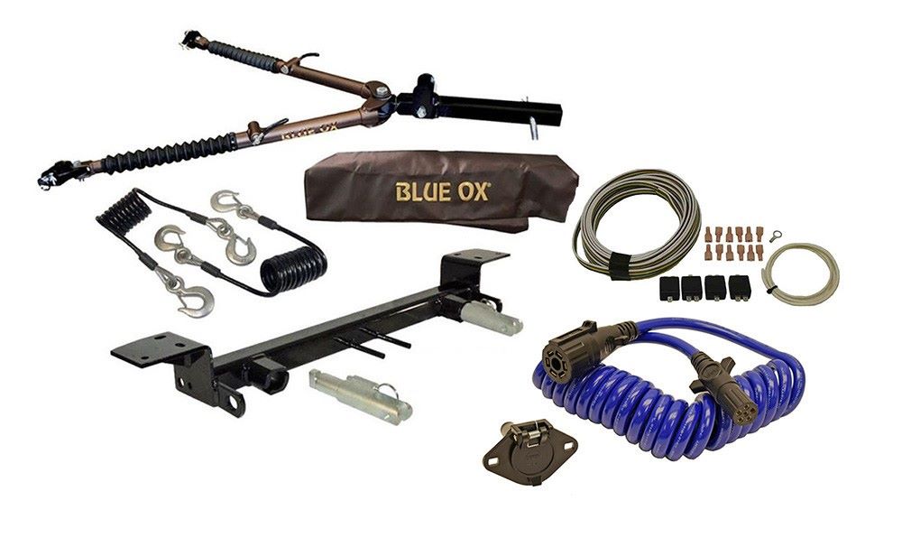 Blue Ox Avail Tow Bar (10,000 lbs. cap.) & Baseplate Combo fits 2007-2018 Jeep Wrangler/Wrangler Unlimited (JK) (All Models W/ Standard Bumper) (No JL) - Includes Wiring