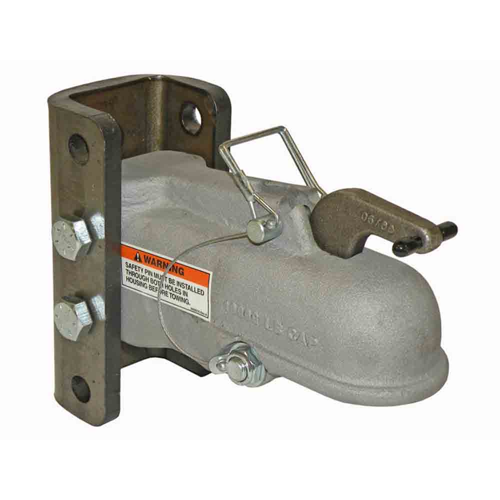 Buyers Adjustable 2 Inch Coupler with  3-Position Channel Assembly - 10,000 lbs. Tow Capacity
