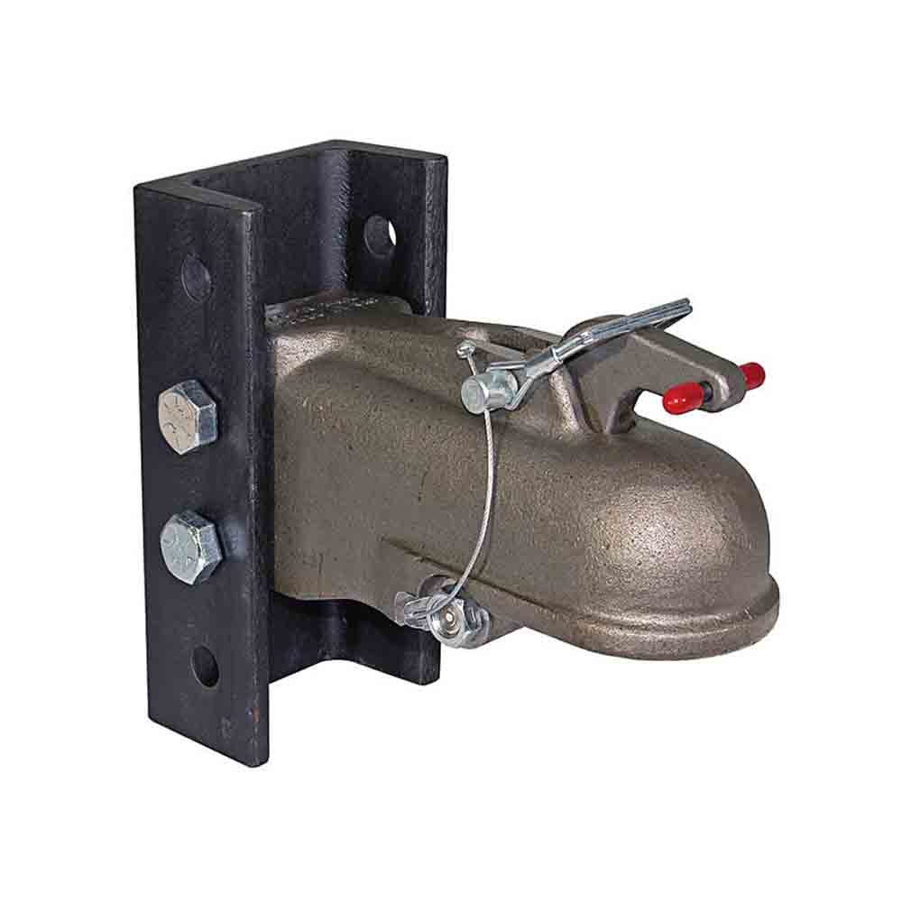 Buyers Adjustable 2-5/16 Inch Cast Coupler with  3-Position Channel Assembly, 15,000 lbs. Tow Capacity