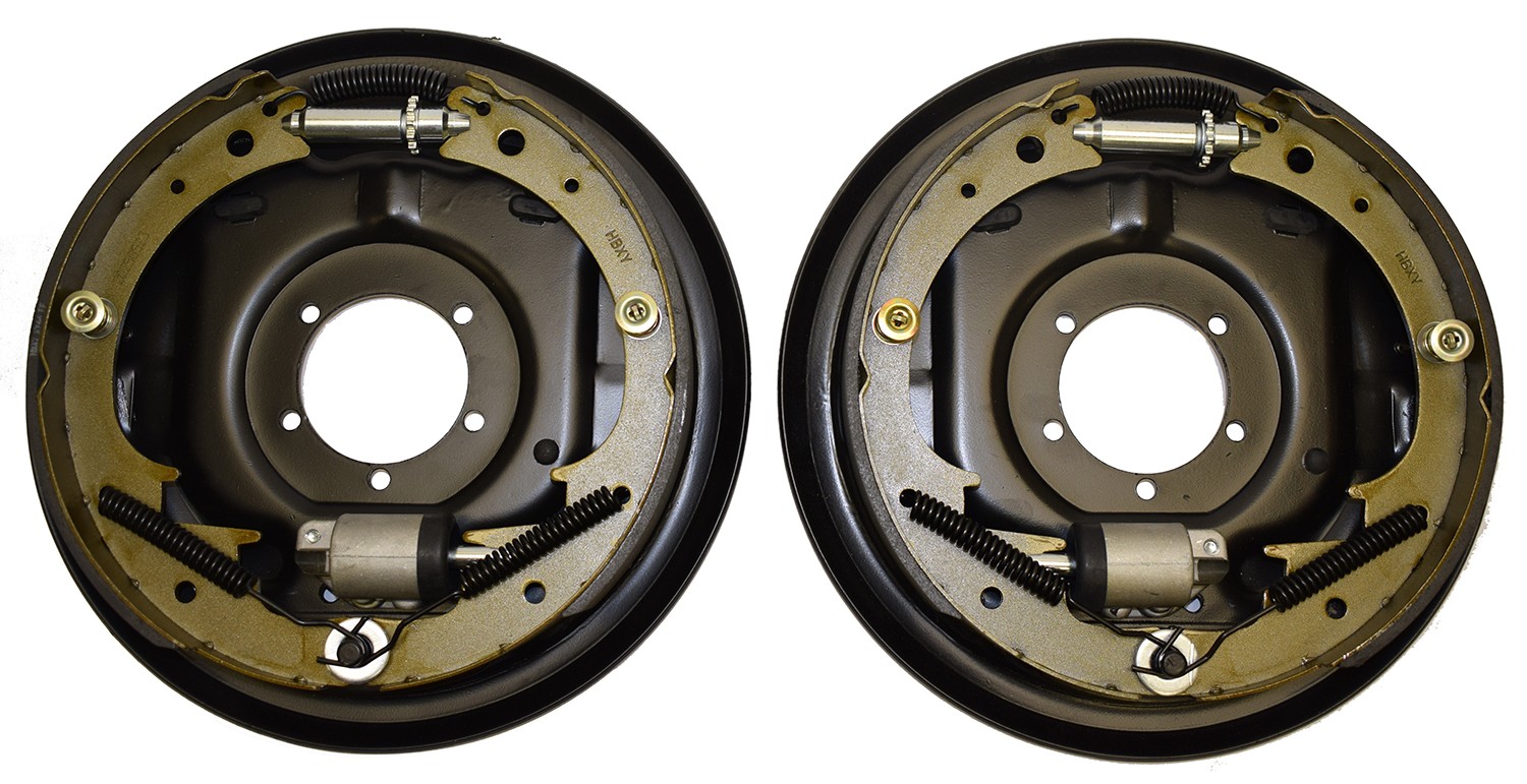 Rigid Hitch Uni-Servo Hydraulic Brake Backing Plate Kit, 12" x 2", Pair, up to 7K Rating, Including 3" Rigid Hitch Logo Decal & Mounting Hardware (BK-235-PR)