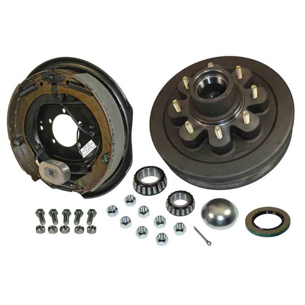 8-Bolt on 6-1/2 Inch Bolt Circle - 12 Inch Hub/Drum With Electric Brake Assembly - Drivers Side