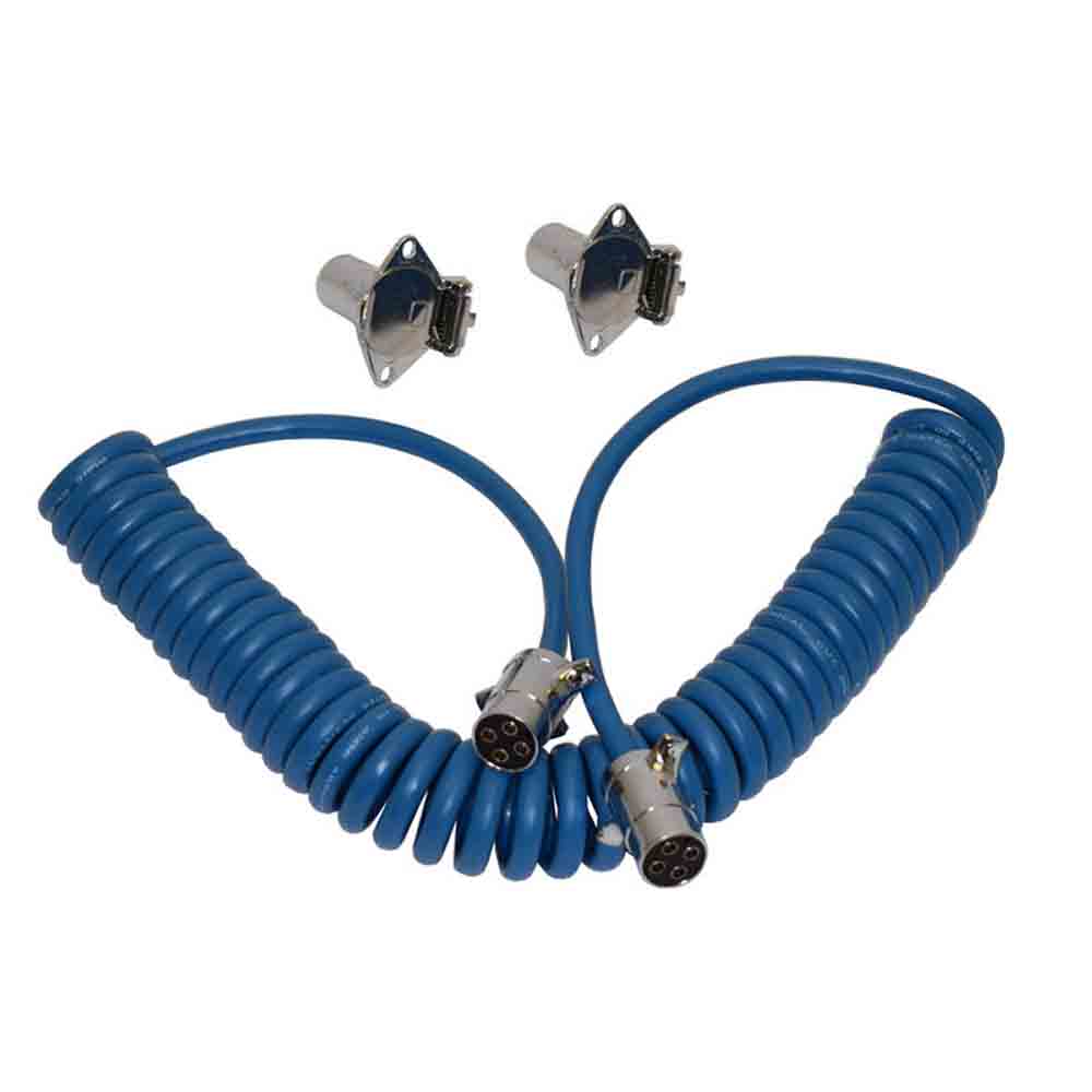 4-Way Round Coiled Cable