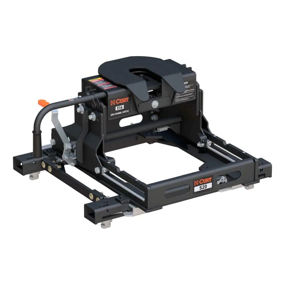 E16 Sliding 5th Wheel Hitch, 16K, Fits Select Silverado, Sierra, 6.5' Bed Puck System