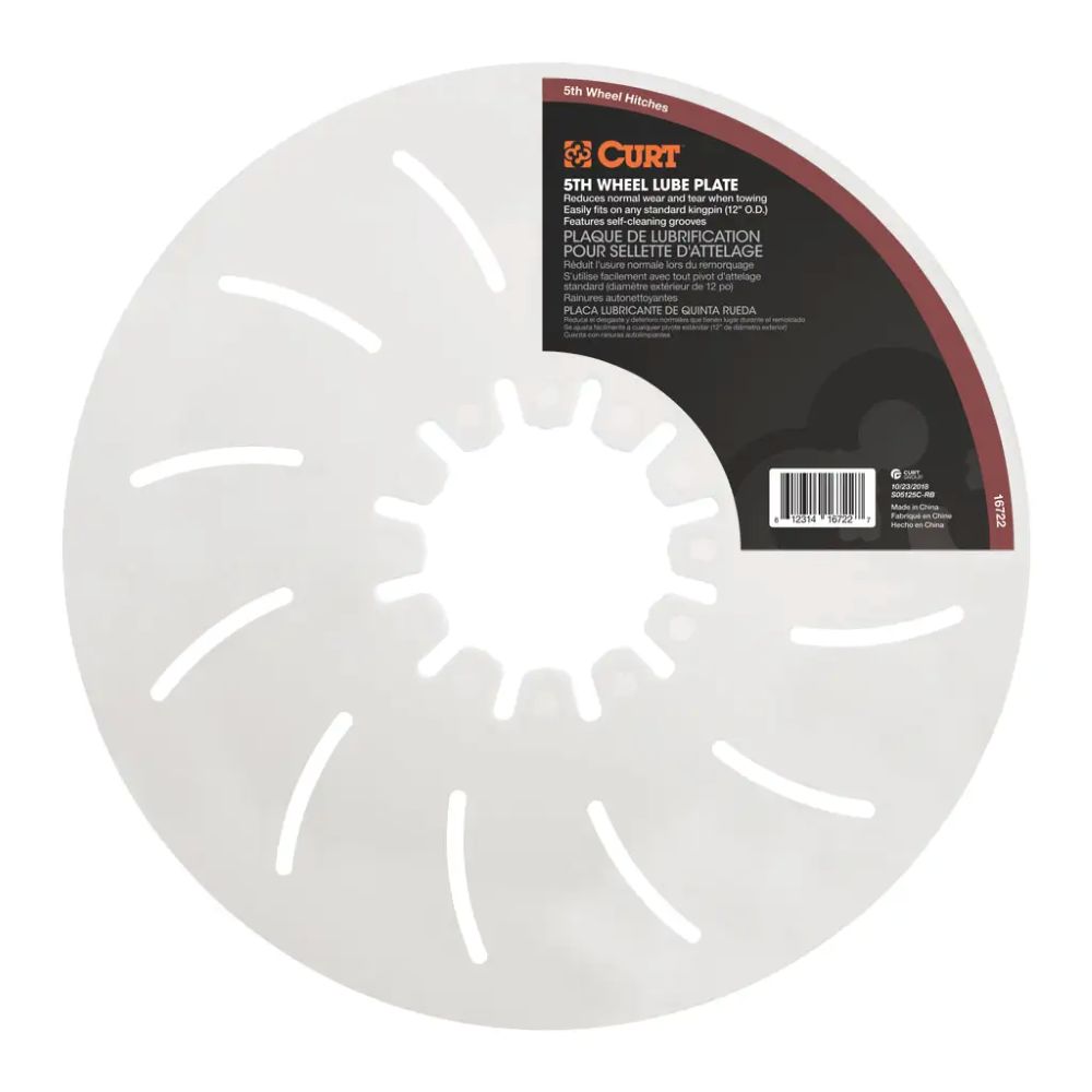 FIFTH WHEEL LUBE PLATE - 12 INCH