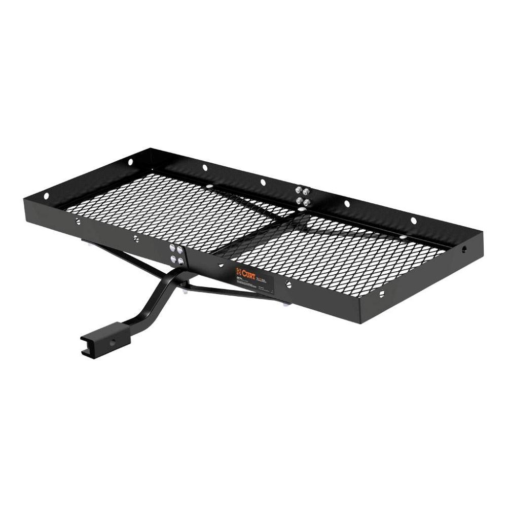 CARGO CARRIER - 1.25 INCH - FIXED SHANK 48" x 20" Black Steel Tray (1-1/4", 2" Adapter, 300 lbs.)