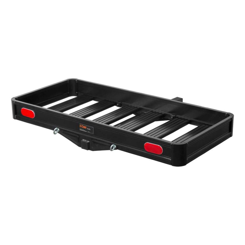 49" x 22" Black Aluminum Basket Cargo Carrier (Fixed 2" Shank, 500 lbs.)