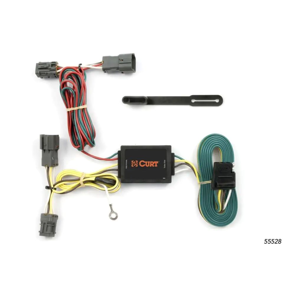 Custom Trailer Hitch Wiring Harness, 4-Way Flat Output, fits 2005-09 Hyundai Tucson