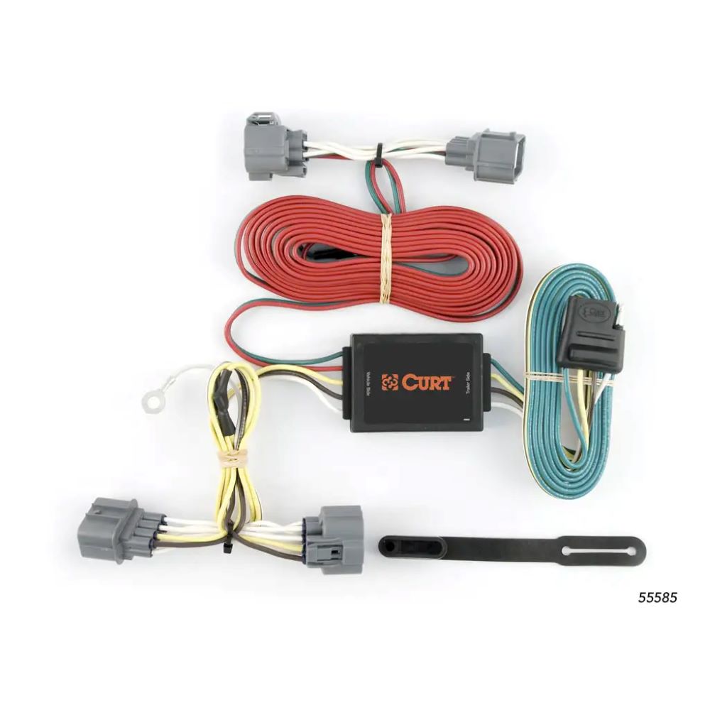 Custom Trailer Hitch Wiring Harness, 4-Way Flat Output, fits 2006-2014 Honda Ridgeline