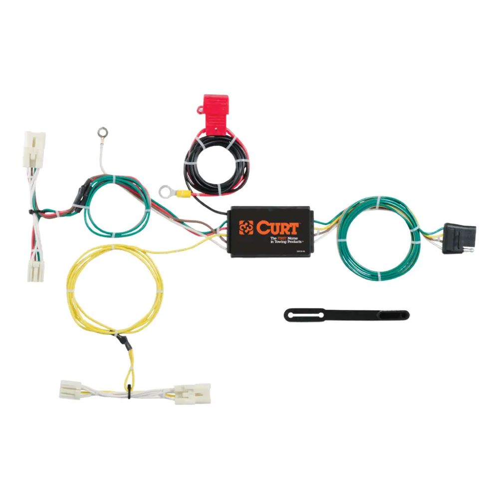 Custom Trailer HItch Wiring Harness, 4-Way Flat Output, fits 2012-2019 Toyota Prius C