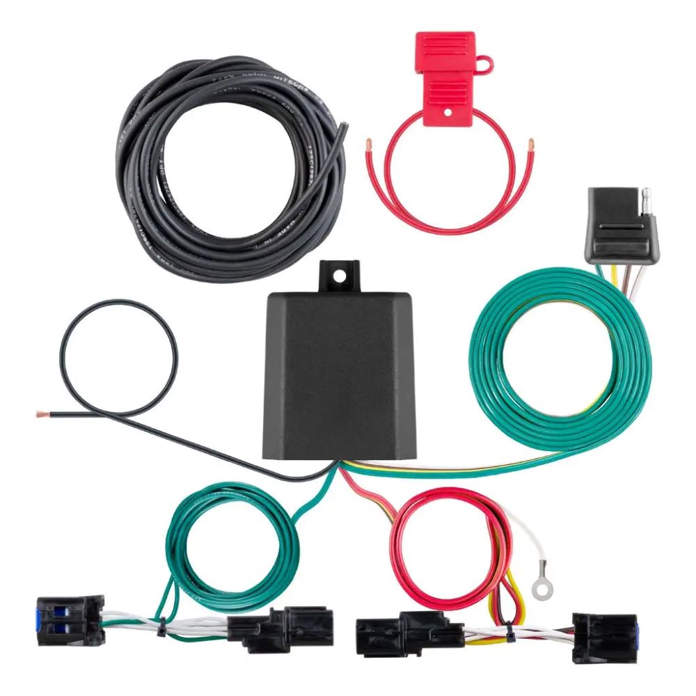 Custom Trailer Hitch Wiring, 4-Way Flat, fits Select Kia Sorento, Sportage with LED Taillights