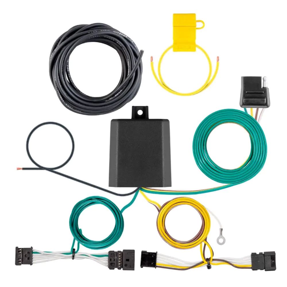 Custom Trailer Hitch Wiring Harness, 4-Way Flat Output, Fits 2021-2024 BMW X4