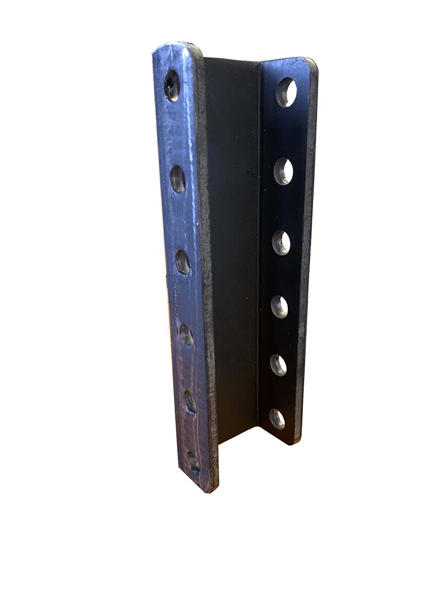 5 Position Channel Bracket, Raw Finish, Laser Cut For Adjustable Couplers