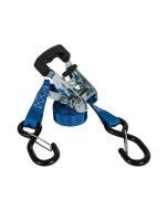 10 Foot Standard Duty Ratchet Tie Down With Thru-Handle - 4 Pack