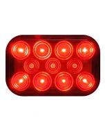 Rectangular LED Rear Tail Light - Red