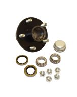 Trailer Hub Assembly - 5 on 4-1/2" Bolt Circle, 1,250lb Capacity for 1-1/16" (1.06) Straight Axle Spindle
