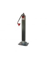 Bulldog Square Trailer Jack, No Mount, 8,000 lbs. Support Capacity, Top Wind, Weld-On, 15 in. Travel
