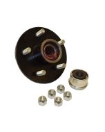 Pre-Grease-Packed Trailer Hub Assembly - 5 On 4-1/2" Bolt Circle, 1,750 lbs. Capacity For 1-3/8" To 1-1/16" tapered spindles