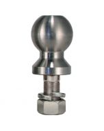 Trimax 2-5/16" Chrome Hitch Ball - 1" Diameter, 2-1/2" Long Shank - fits RAZOR Steel Adjustable Hitches