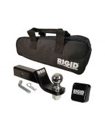 Rigid Hitch 2" Hitch Ball & Ball Mount Assembly with Storage Bag for 2" Receivers - 2" Drop - 8" Length